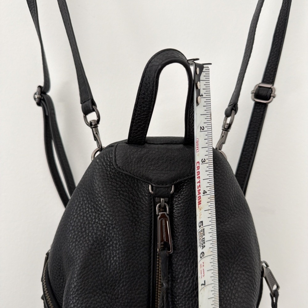 Rebecca Minkoff Julian Backpack Women Medium Black NWOT Pebbled Leather Tassel - Picture 8 of 11